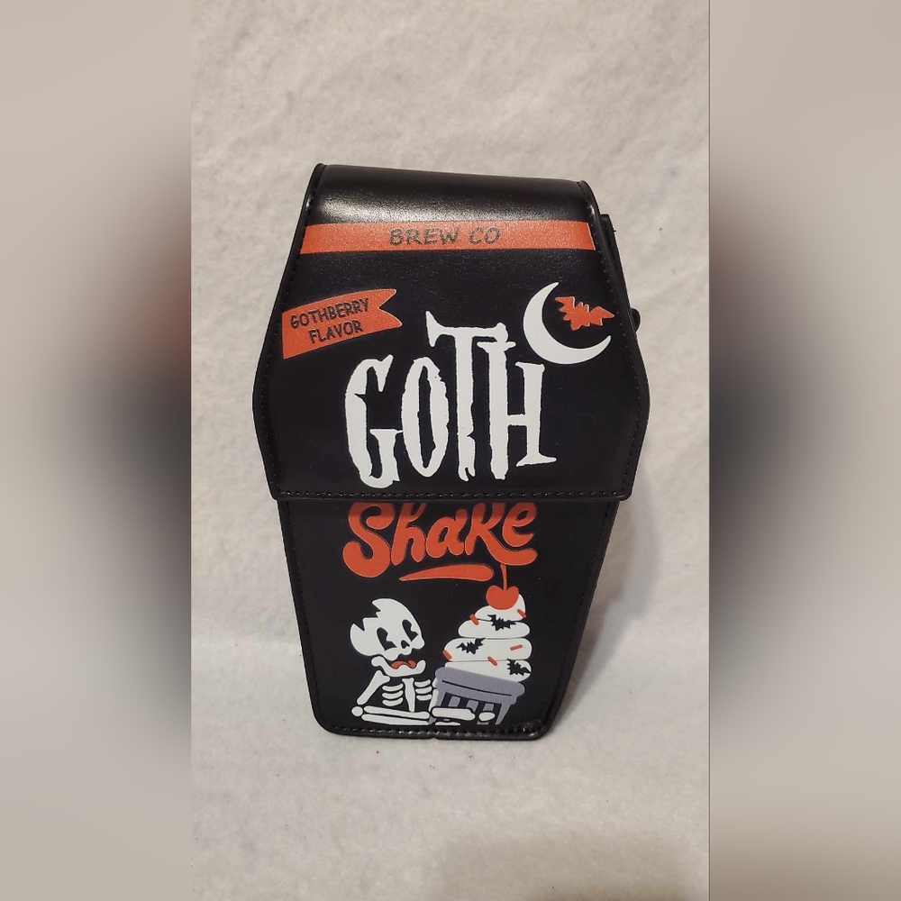 coffin goth shake Skeleton purse crossbody
